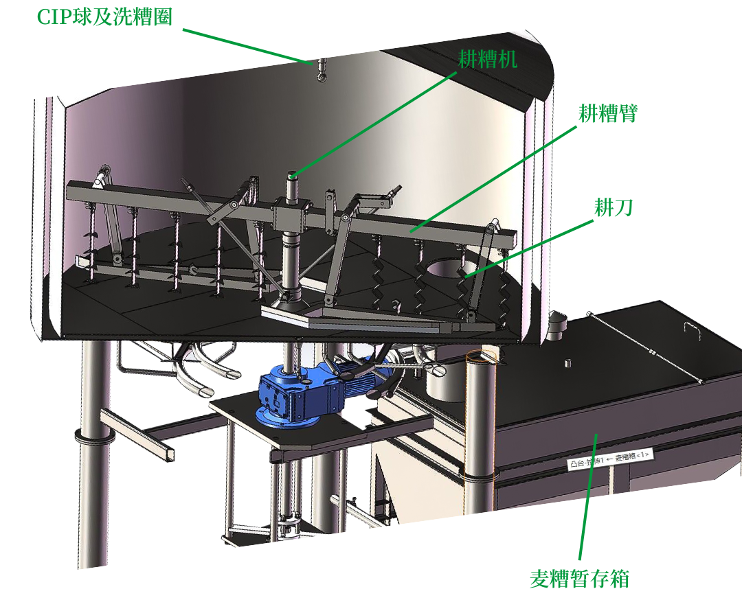 天泰<a href=http://www.jicpmh.cn/ target=_blank class=infotextkey>啤酒設備</a>過濾罐三維設計圖